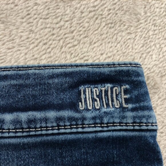 Justice Women's Jeans Size12 or 30x25 Measured Plus Mid Rise Bue Denim Skinny - Picture 12 of 14